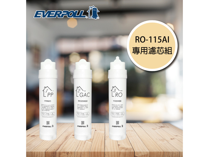 EVERPOLL RO-115AI專用濾芯組(三入組)