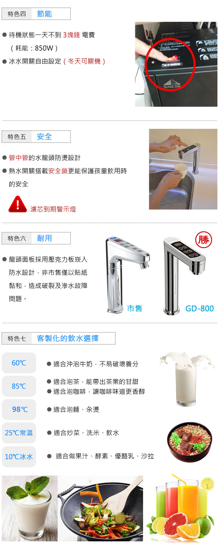 GD800 三溫廚下型 淨水器 商用淨水 RO 全戶淨水